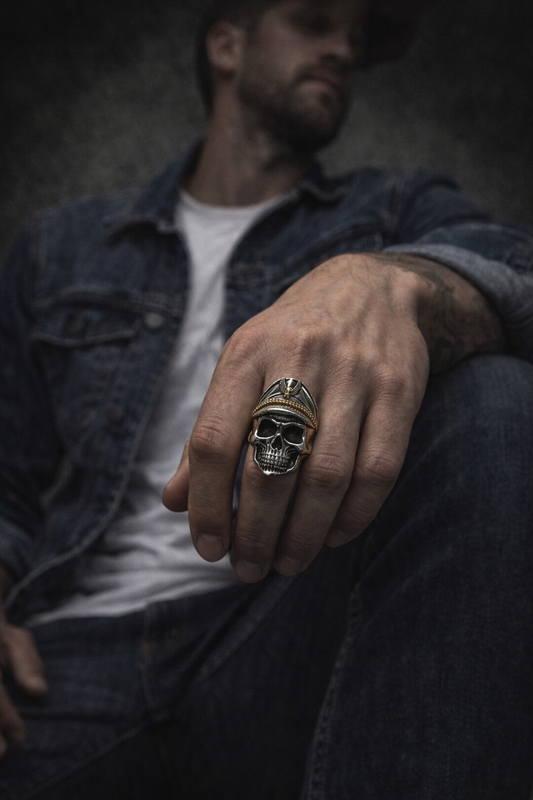The Commander Skull Ring