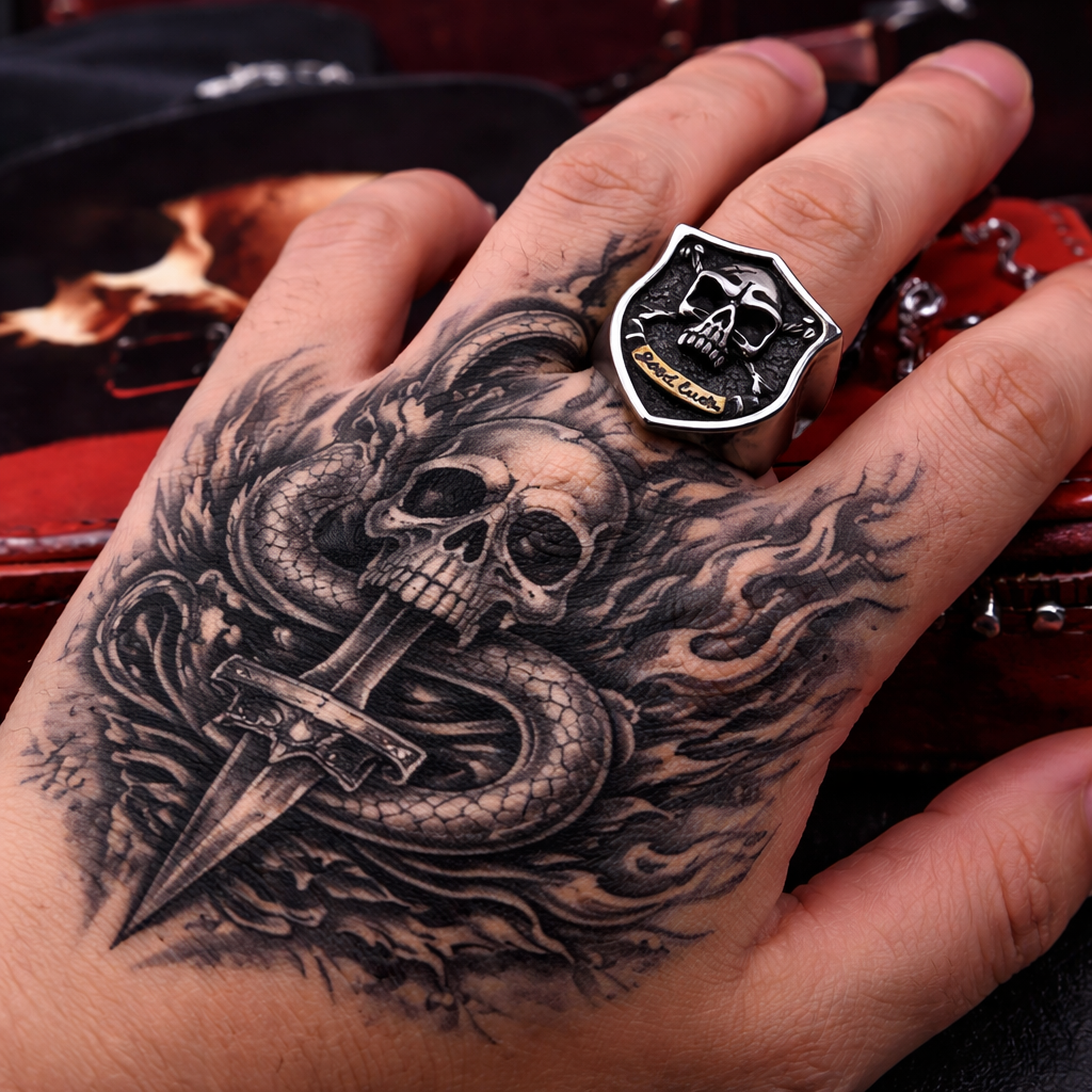 The Skull Shield Ring