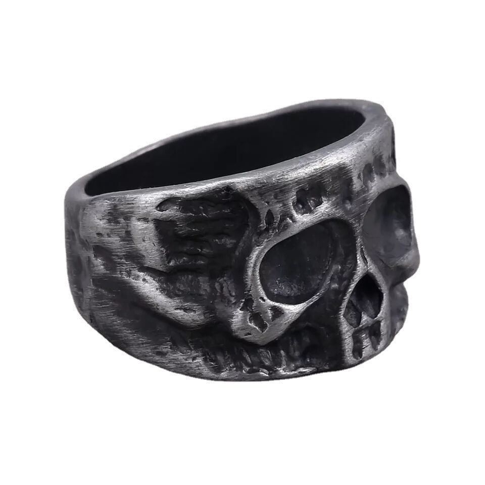 The Gothic Slab Skull Ring