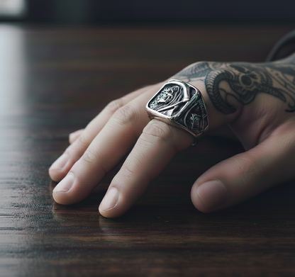 Ancient Reaper Skull Ring