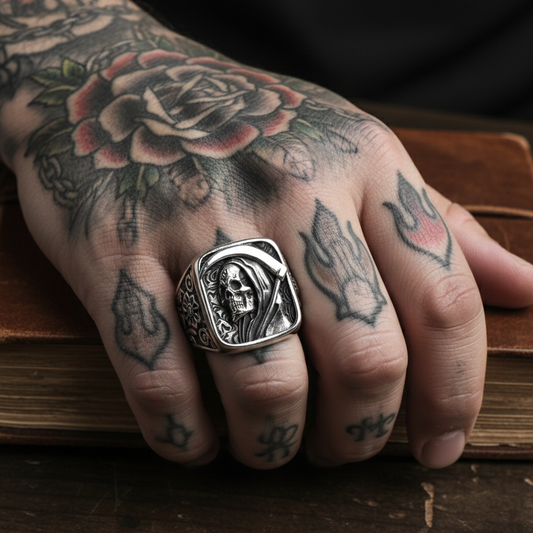 Ancient Reaper Skull Ring