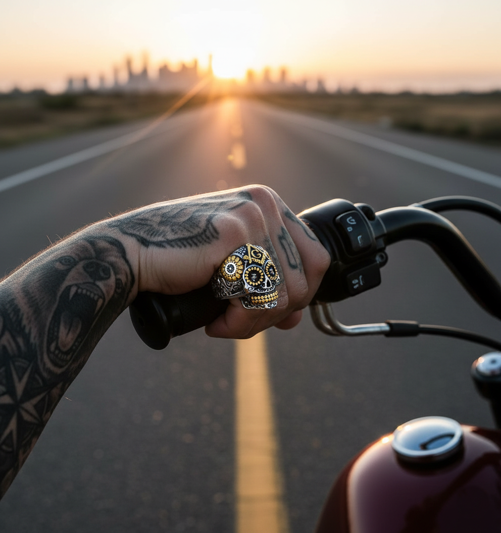 The Celtic Knot Skull Ring