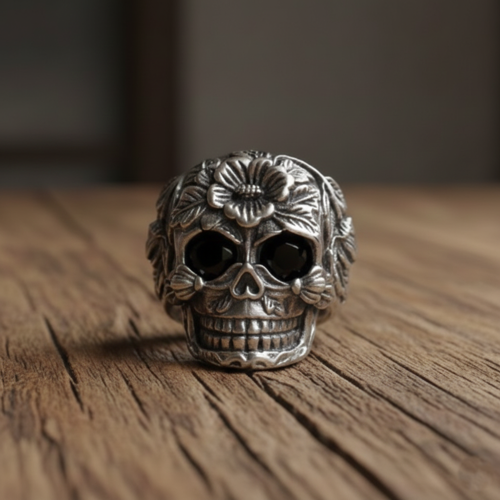 Sakura Soul Skull Ring