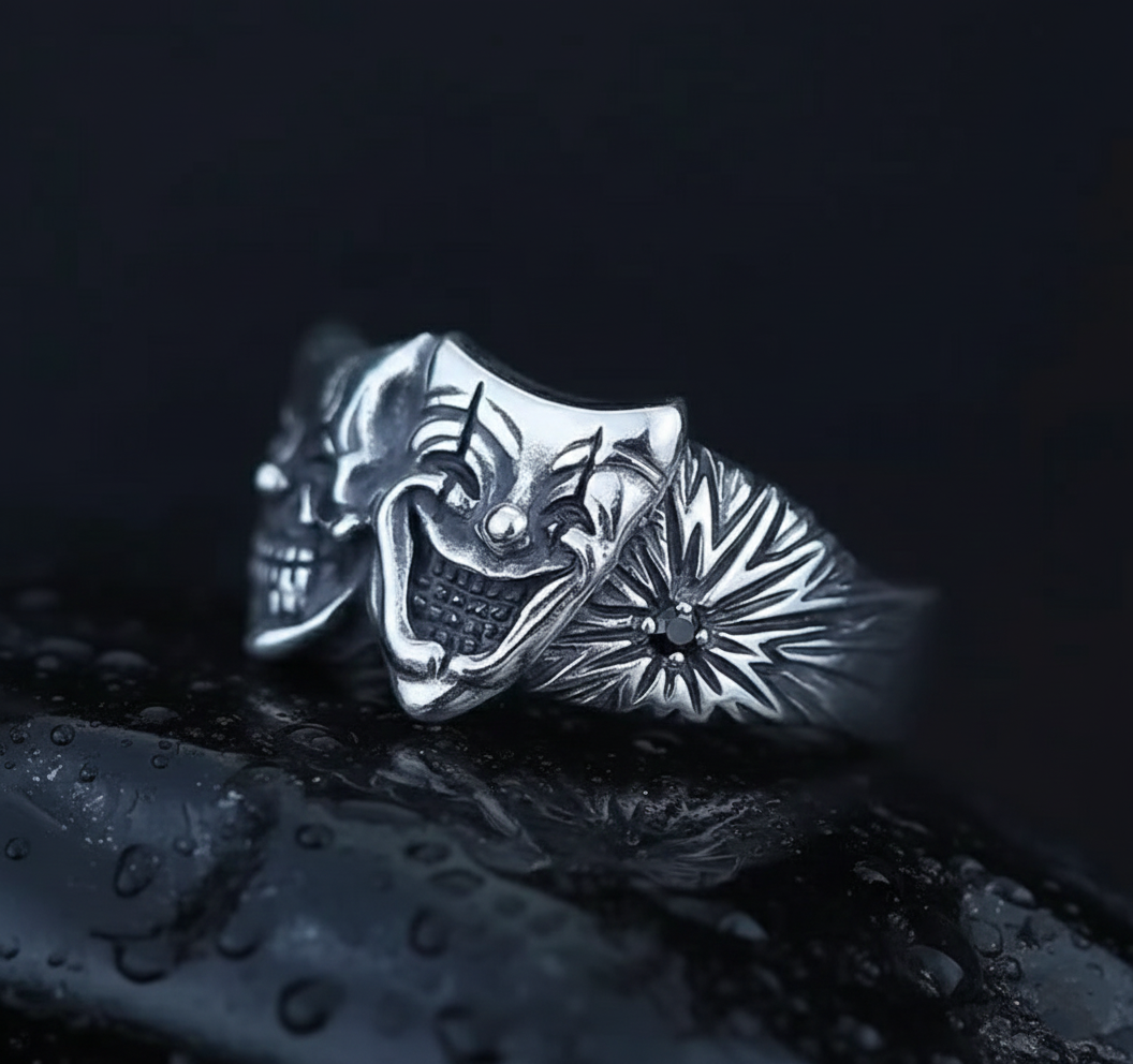 The Duality Mask Skull Ring