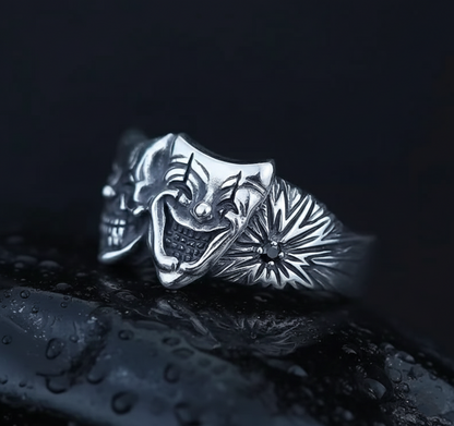 Skull and Joker Ring