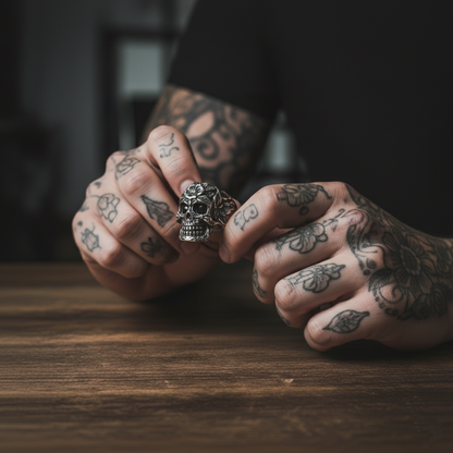 Sakura Soul Skull Ring