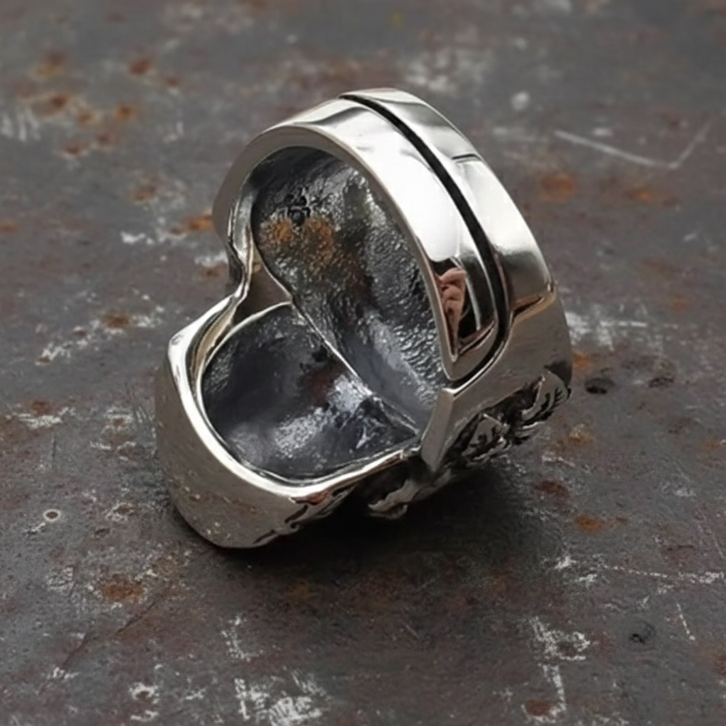 The Bloom Of Death Skull Ring