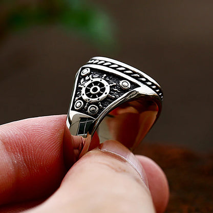 Skull & Cross Sabers Ring