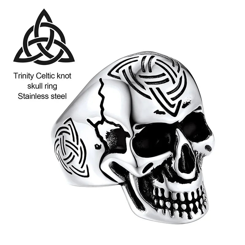 The Celtic Knot Skull Ring