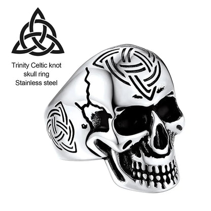 The Celtic Knot Skull Ring