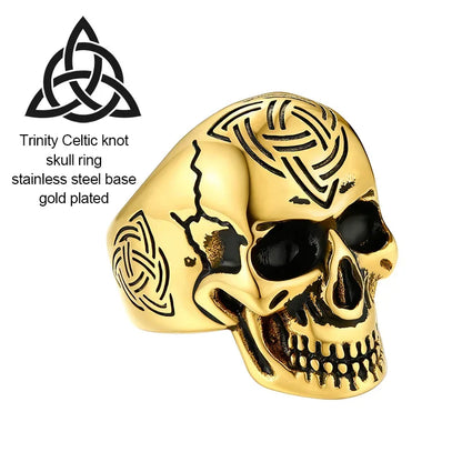 The Celtic Knot Skull Ring