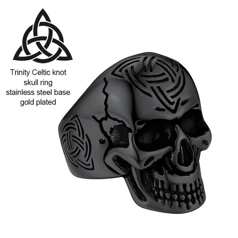 The Celtic Knot Skull Ring