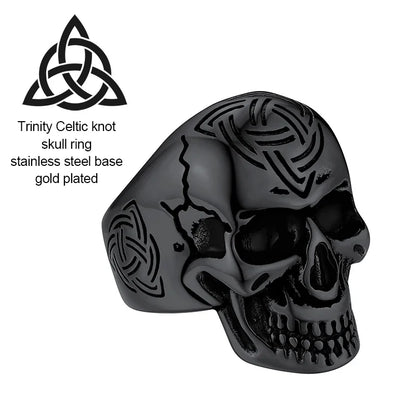 The Celtic Knot Skull Ring