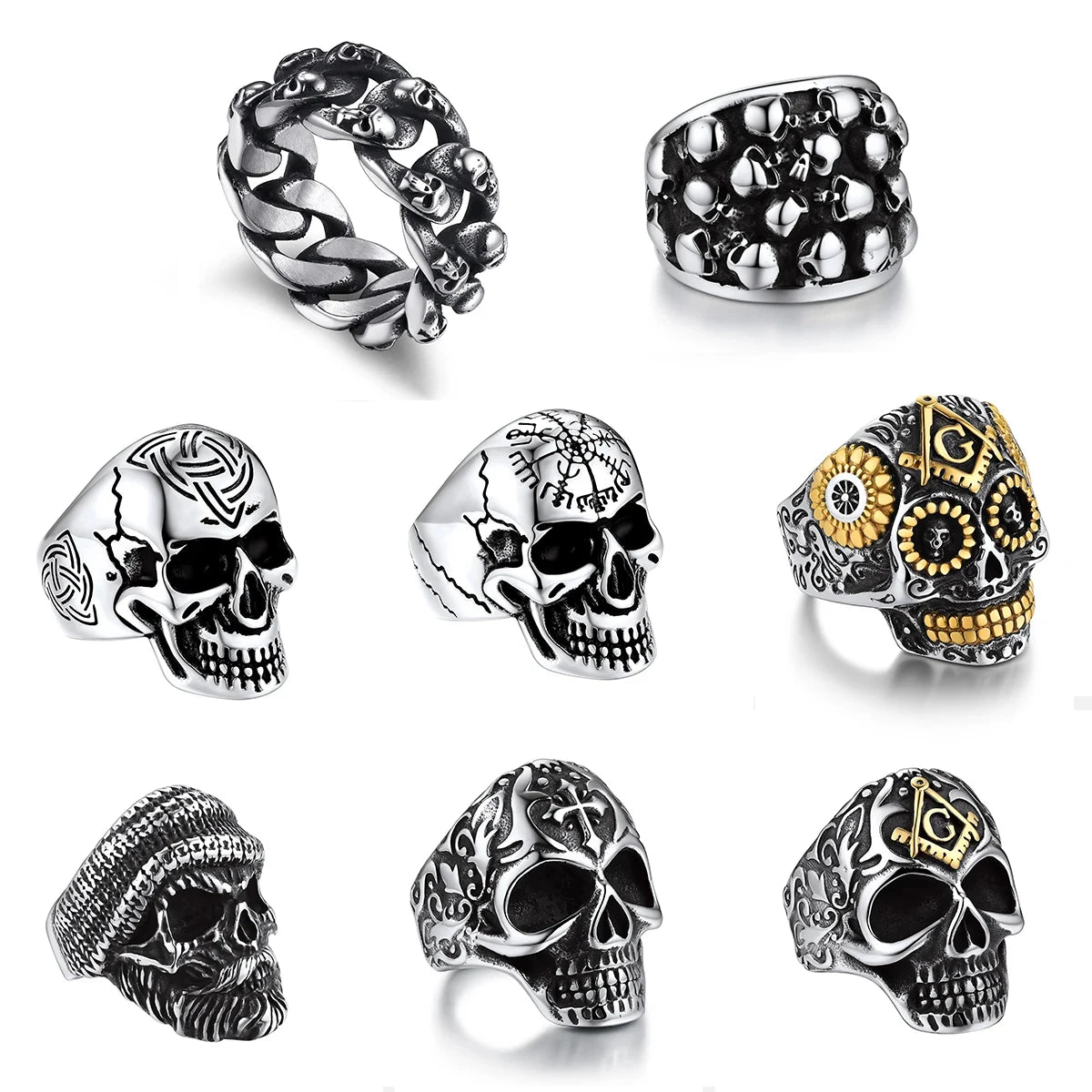 The Celtic Knot Skull Ring