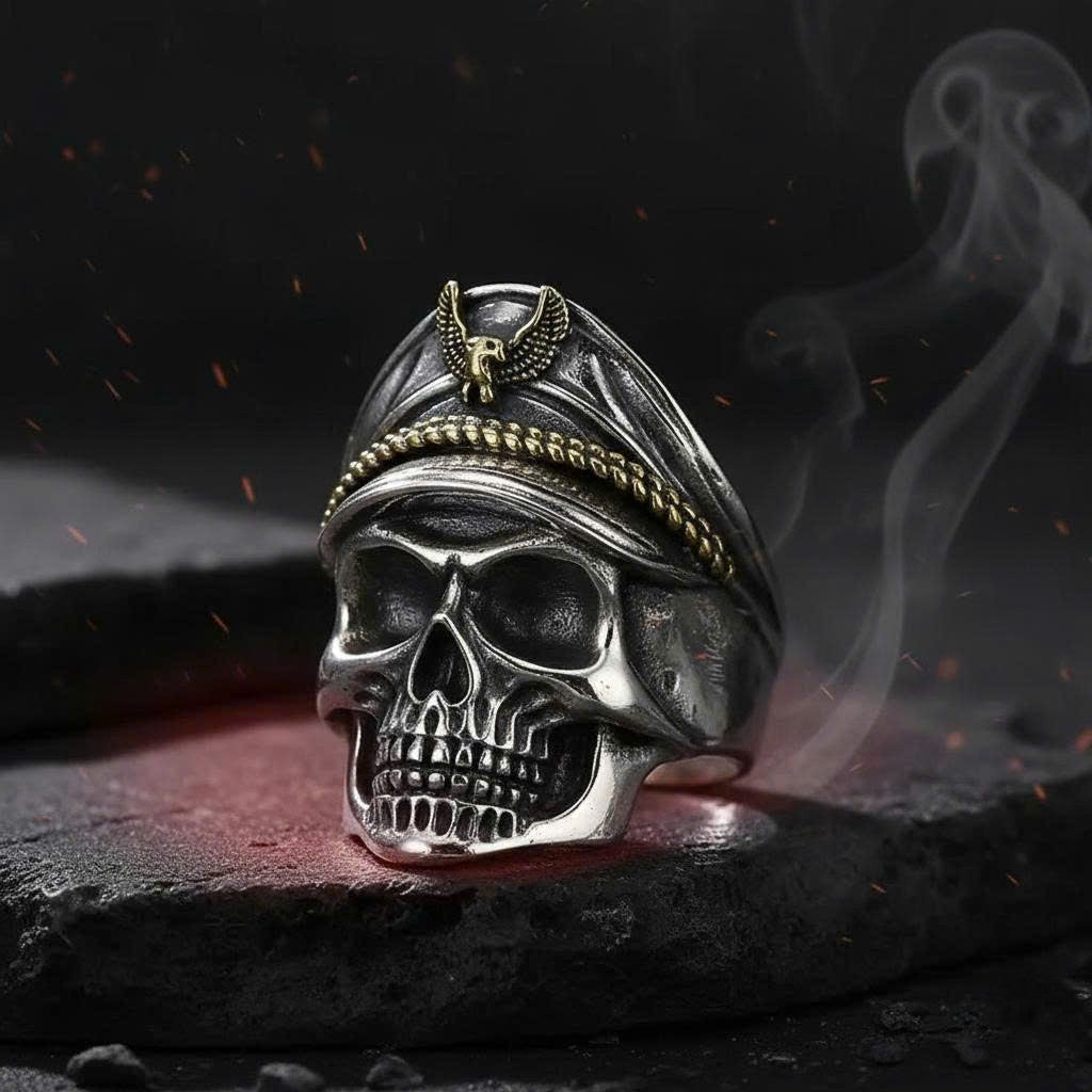 The Commander Skull Ring