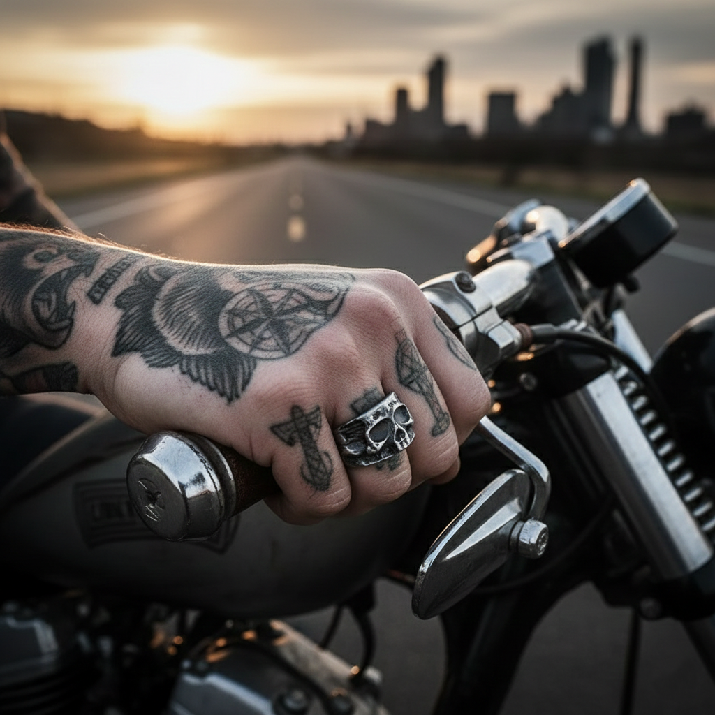 The Celtic Knot Skull Ring