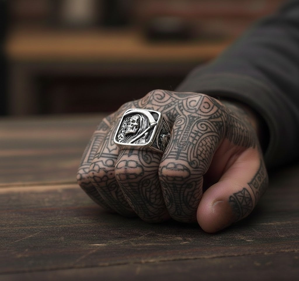Ancient Reaper Skull Ring