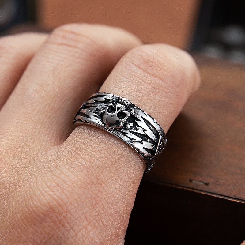 The Storm Raider Skull Ring