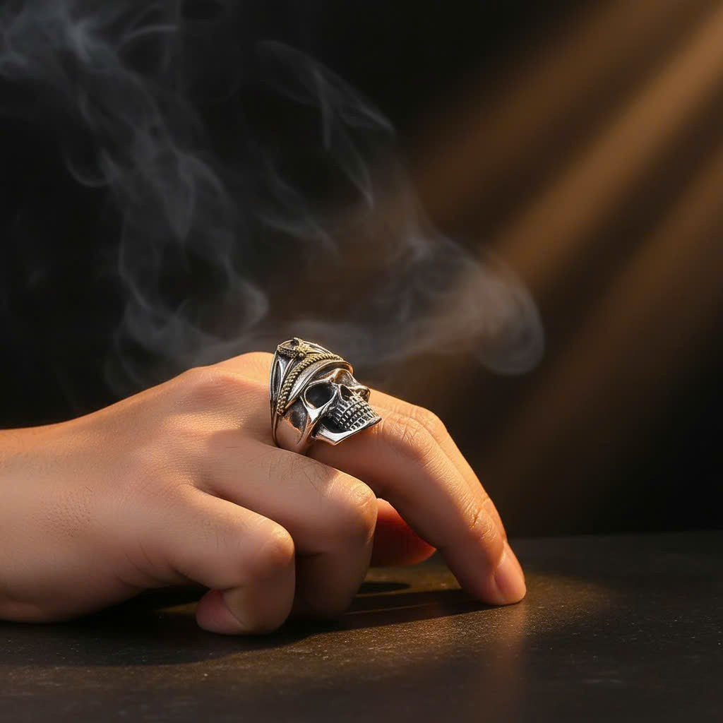 The Commander Skull Ring