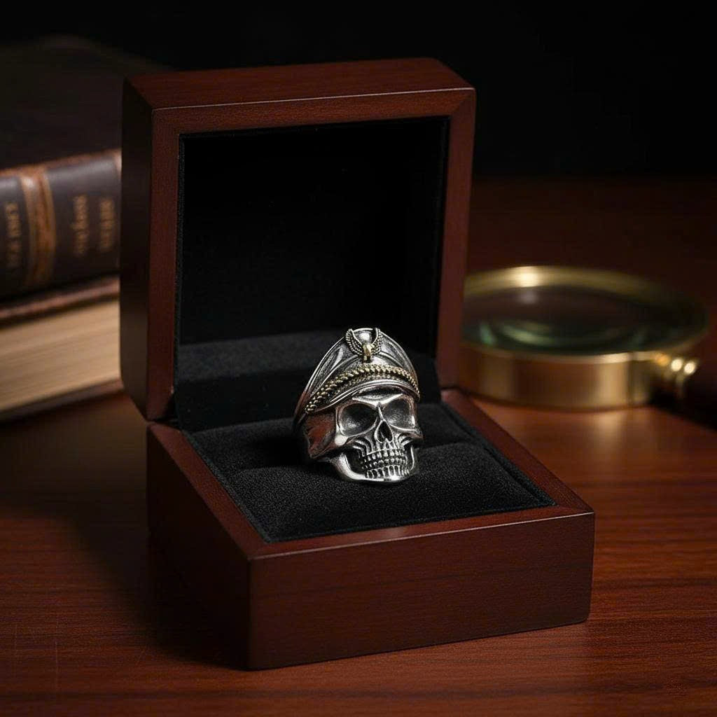 The Commander Skull Ring