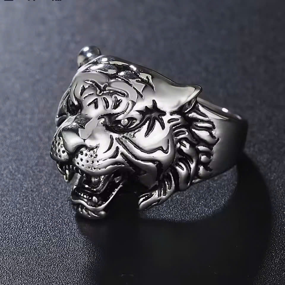 The Untamed Fury Tiger Ring