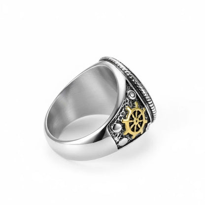 Skull & Cross Sabers Ring