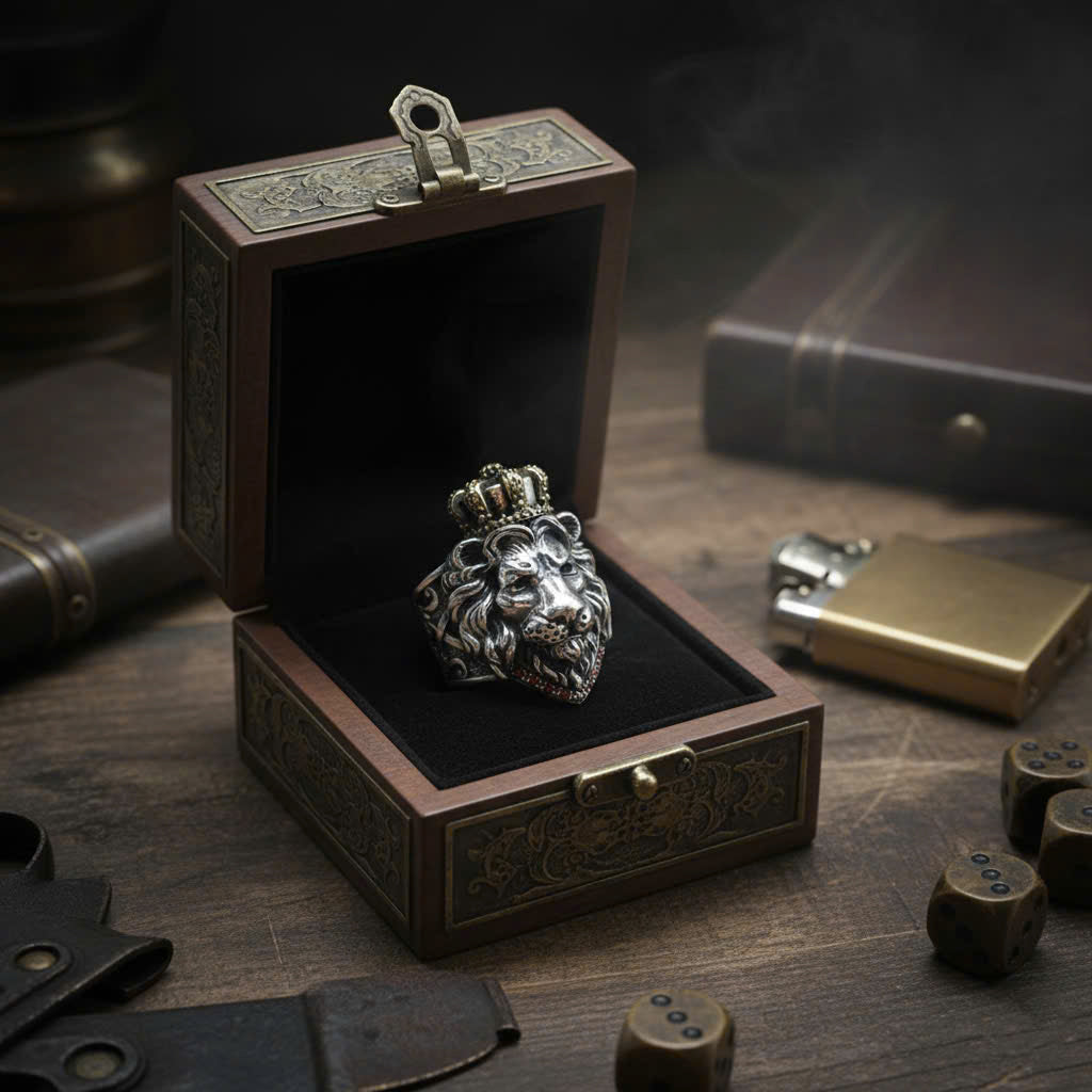 The Crowned Lion Sovereign Ring