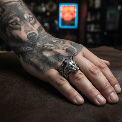 Viking Wolf Ring