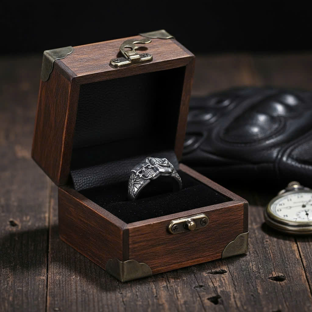 Skull and Joker Ring