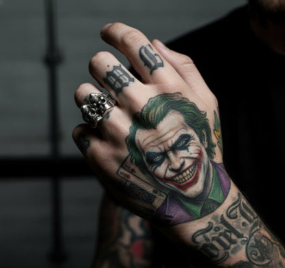 Skull and Joker Ring