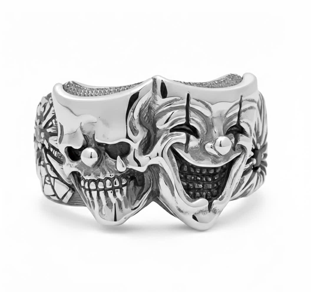 The Duality Mask Skull Ring