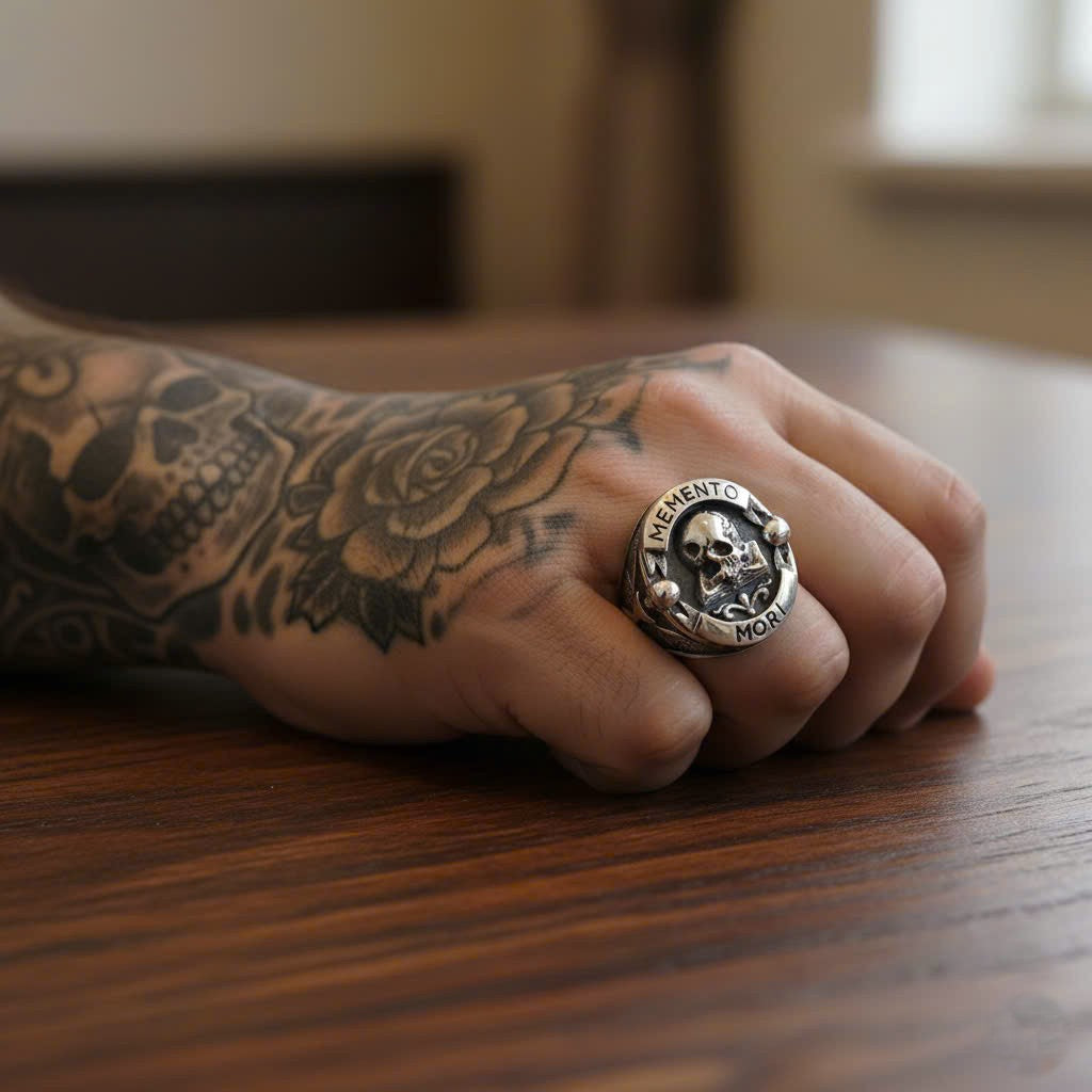 The Memento Mori Stoic Ring