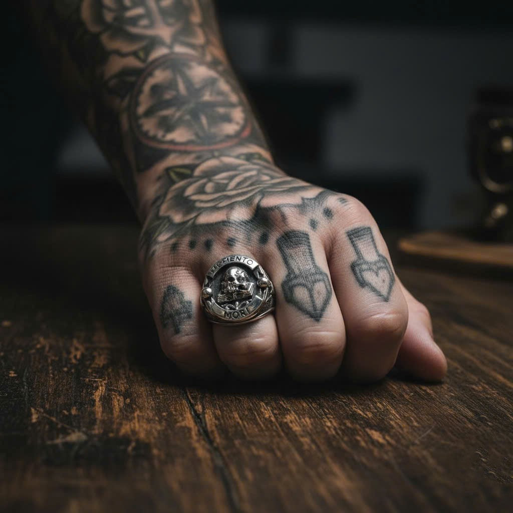 The Memento Mori Stoic Ring