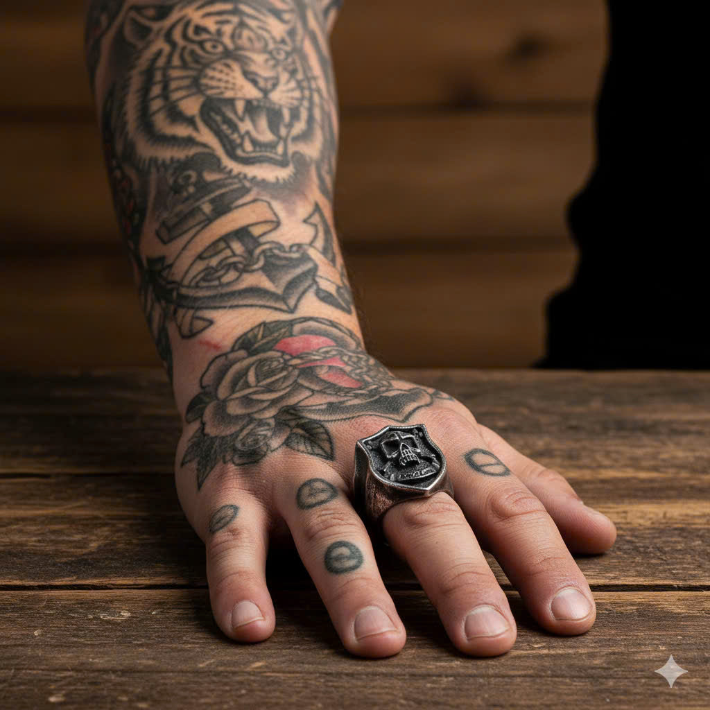 The Skull Shield Ring