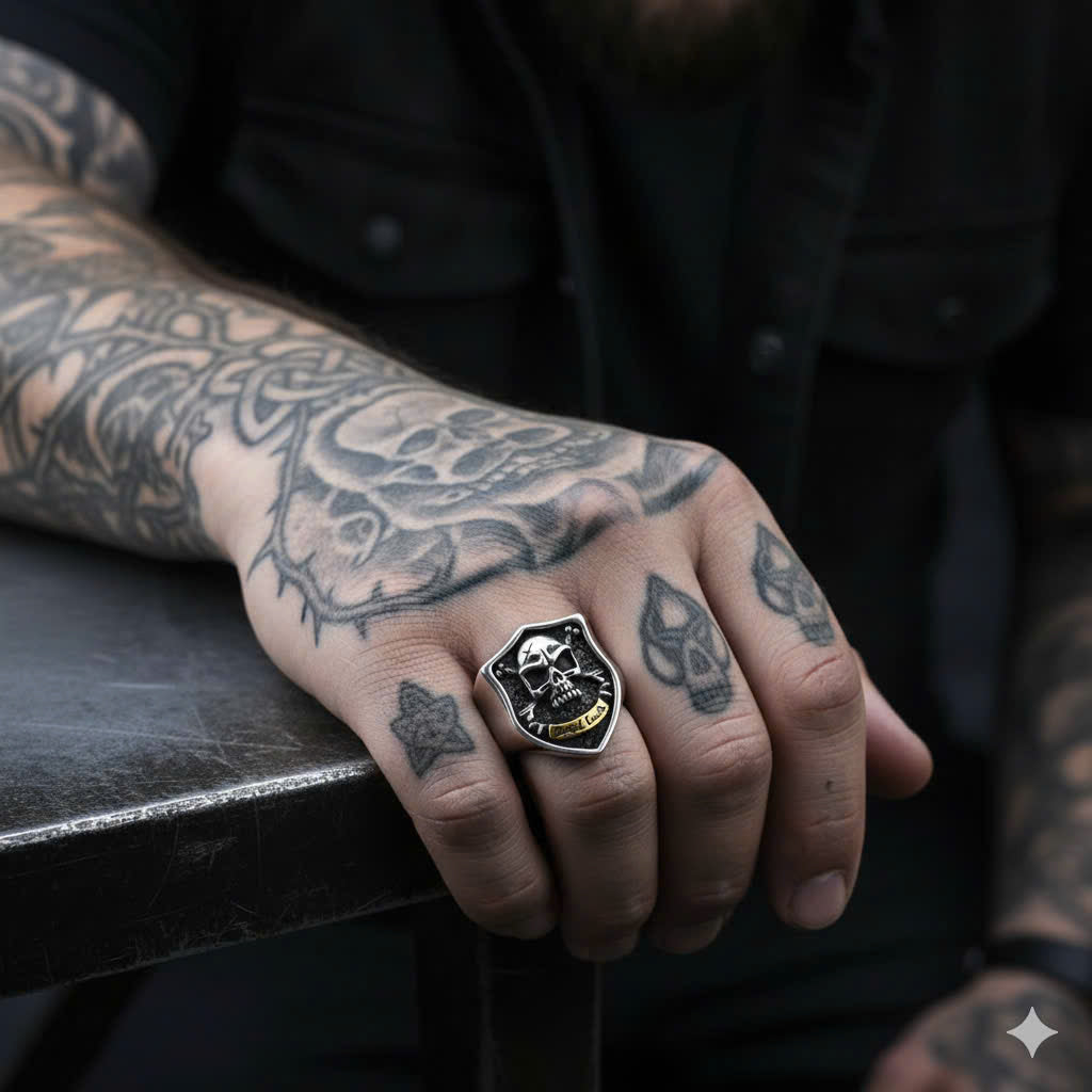 The Skull Shield Ring