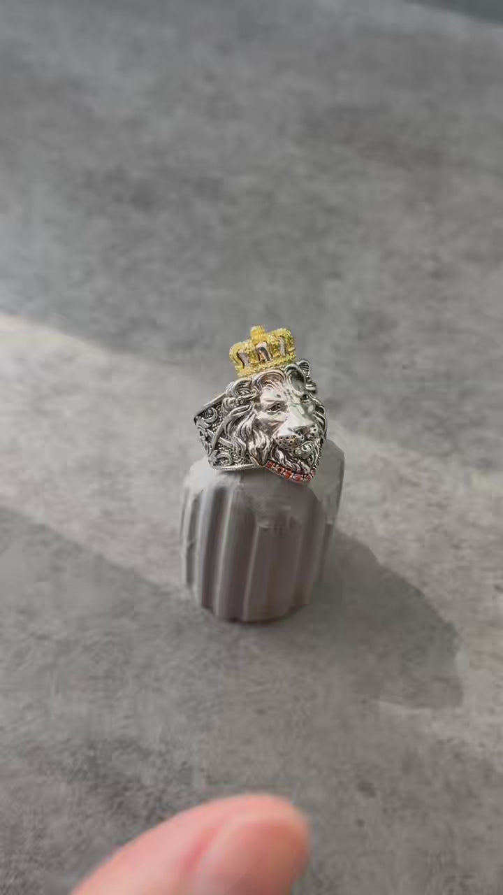 The Crowned Lion Sovereign Ring
