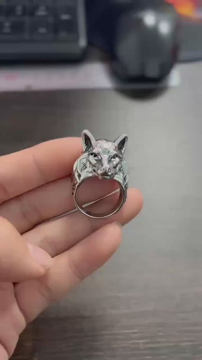 Viking Wolf Ring