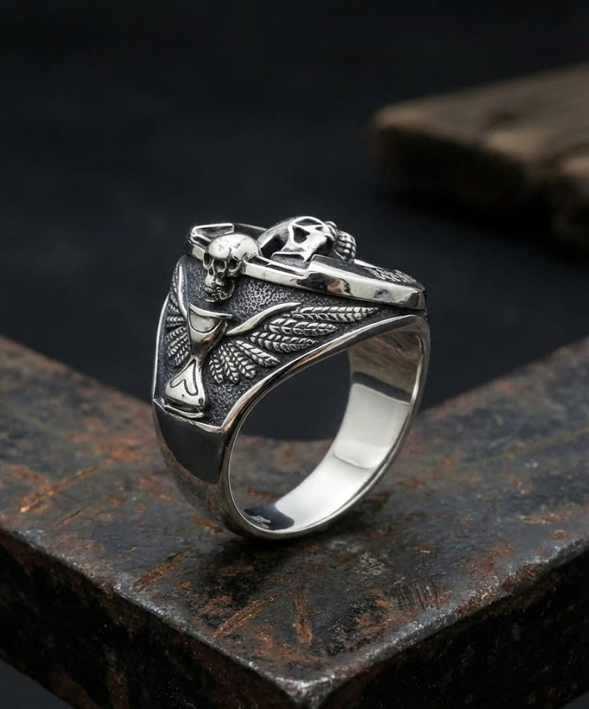 The Memento Mori Stoic Ring